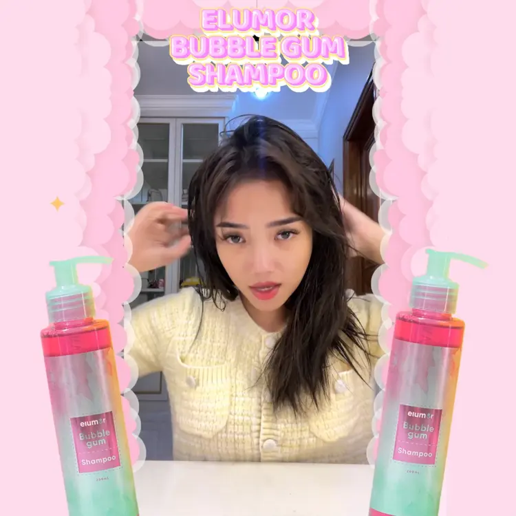 Elumor Shampoo Non SLS 200ml Bubblegum | Shampo Non SLS untuk Rambut Sehat & Lembut