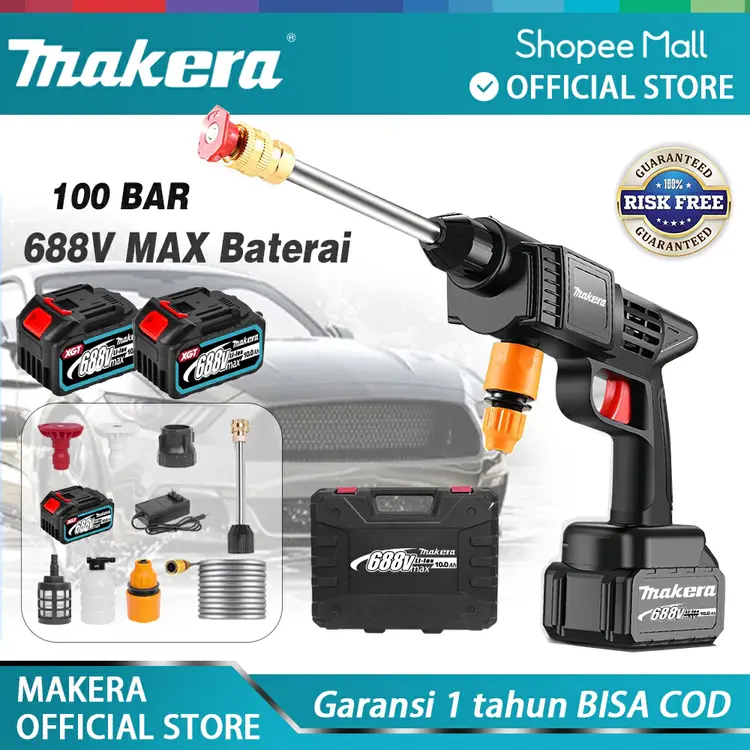 Makera 688V Max jet cleaner mesin cuci mobil Semprotan cuci motor Alat Cuci Motor mesin cuci motor
