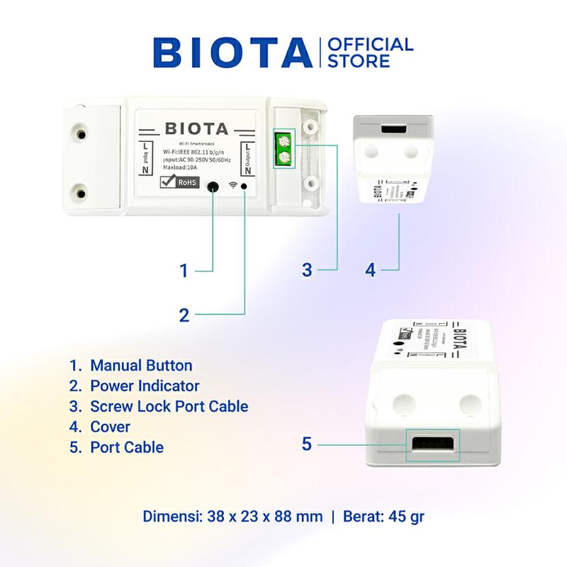 Product image BIOTA Smart Breaker - Switch ON OFF Wireless IoT Home Automation 3