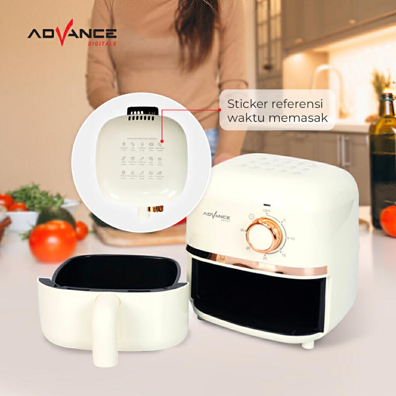Product image Advance Electric Air Fryer ADF-24A Mesin Penggoreng Tanpa Minyak Garansi Resmi Advance 1 Tahun 3