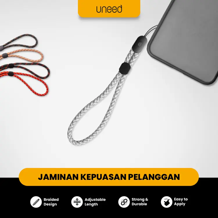 Uneed Paracord Lanyard / Wrist Strap Tali Gantung HP Kamera USB Dll
