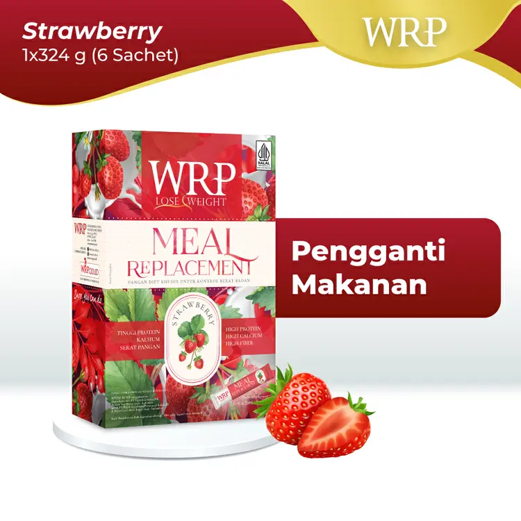 WRP Meal Replacement Strawberry 324g - Pengganti Makan