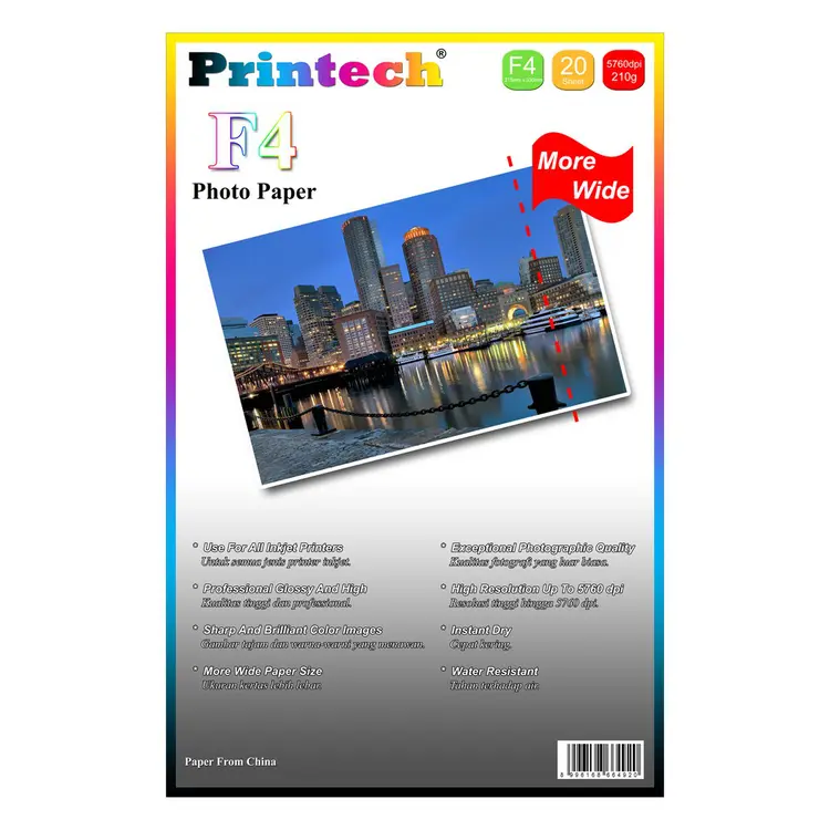 Kertas Foto / Photo Paper Printech Glossy Folio / F4 210g - 02021