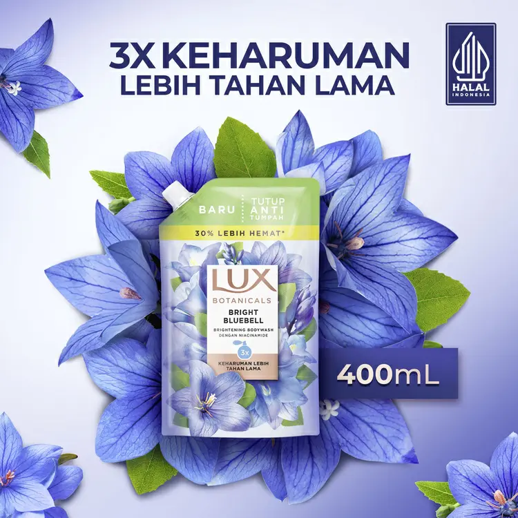 Lux Bright Bluebell Niacinamide Body Wash 400ml