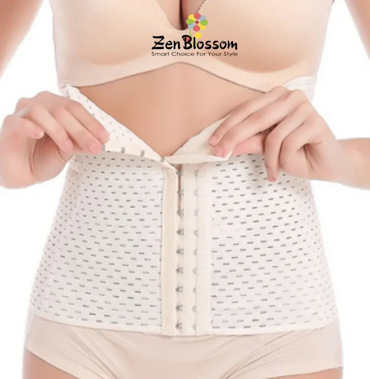 ZenBlossom Korset Stagen Peramping Perut dan Pinggang dengan Kait