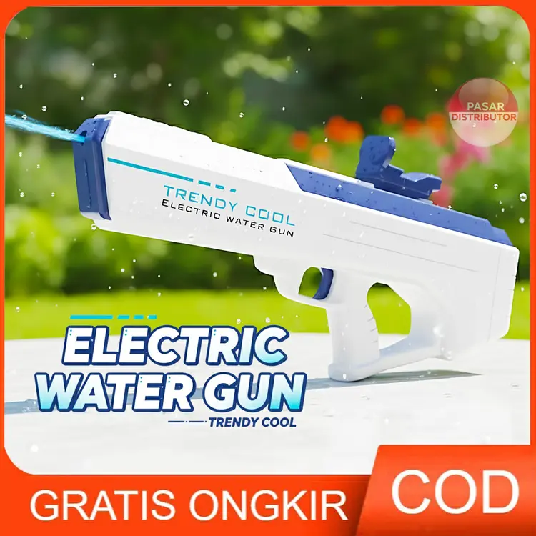 Pasar Distributor GUN TRENDY COOL ELECTRIC Mainan Water Gun Elektrik Otomatis Isi Ulang Anak Seru