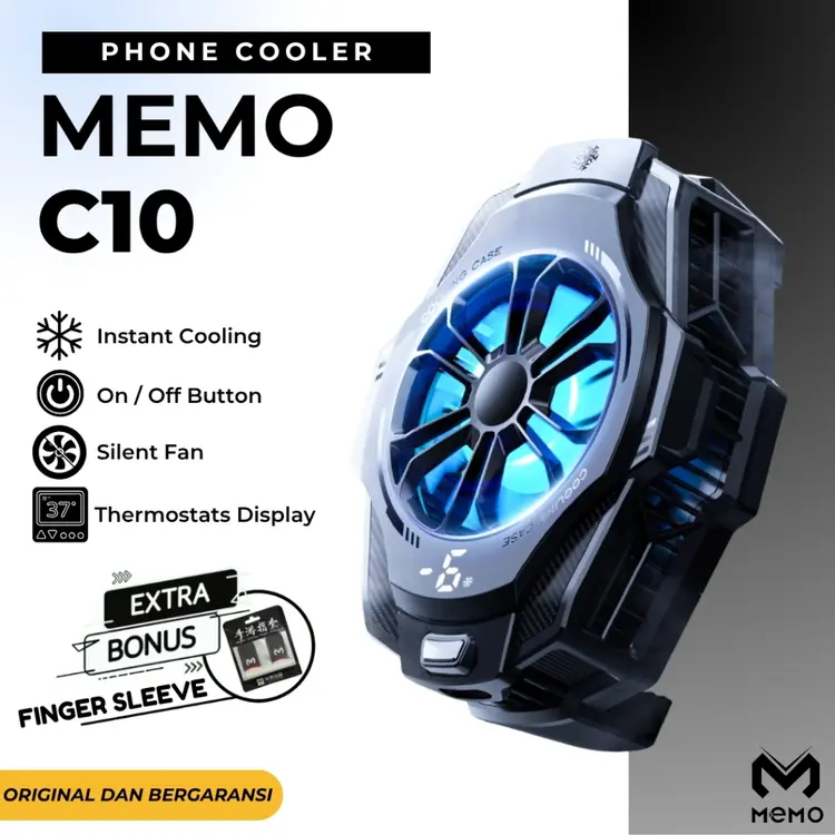 C10 Pendingin hp Gaming Cooler HP Mobile Phone Cooler Game Radiator With RGB and Charging System