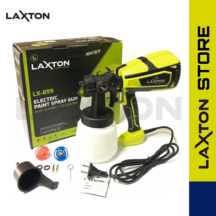 LAXTON mesin semprot cat spray gun elektrik BODY GRIP KARET HEAVY DUTY MURAH TOP