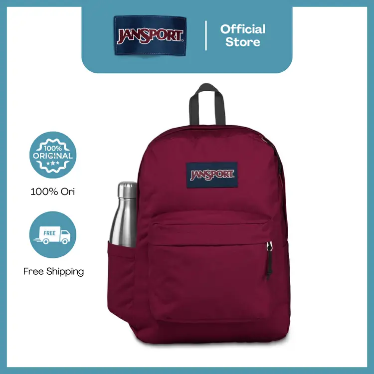 JanSport Tas Ransel / Backpack / Daypack SuperBreak Russet Red