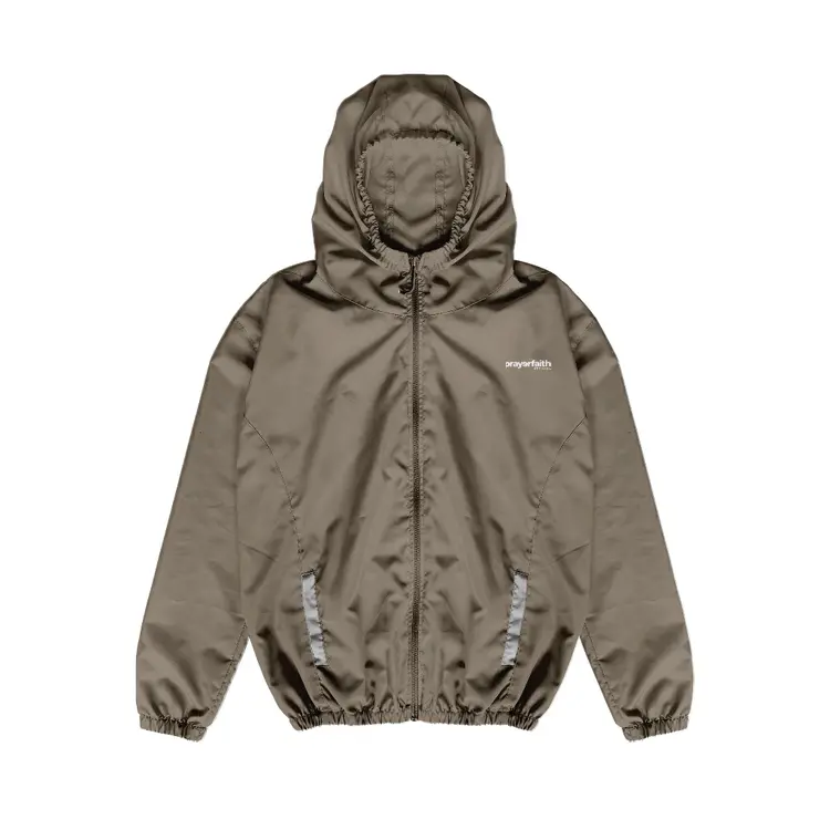 PRAYERFAITH - Jacket Parasut Pria Waterproof Hoodie Jumbo Outdoor Keren