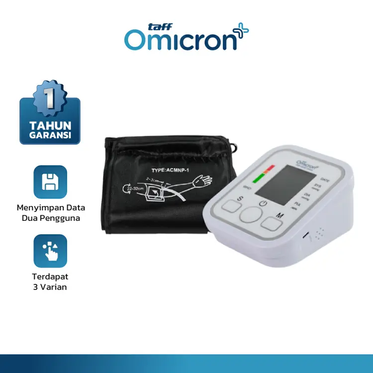 TaffOmicron Tensimeter Digital Pengukur Tekanan Darah Akurasi Tinggi - BW-3205