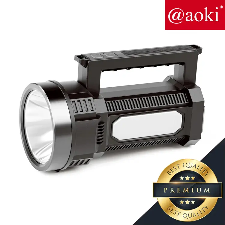 AOKI Senter Multifungsi 60W+16SMD Baterai lhitium li-po 8000mAh lampu lentera lampu darurat