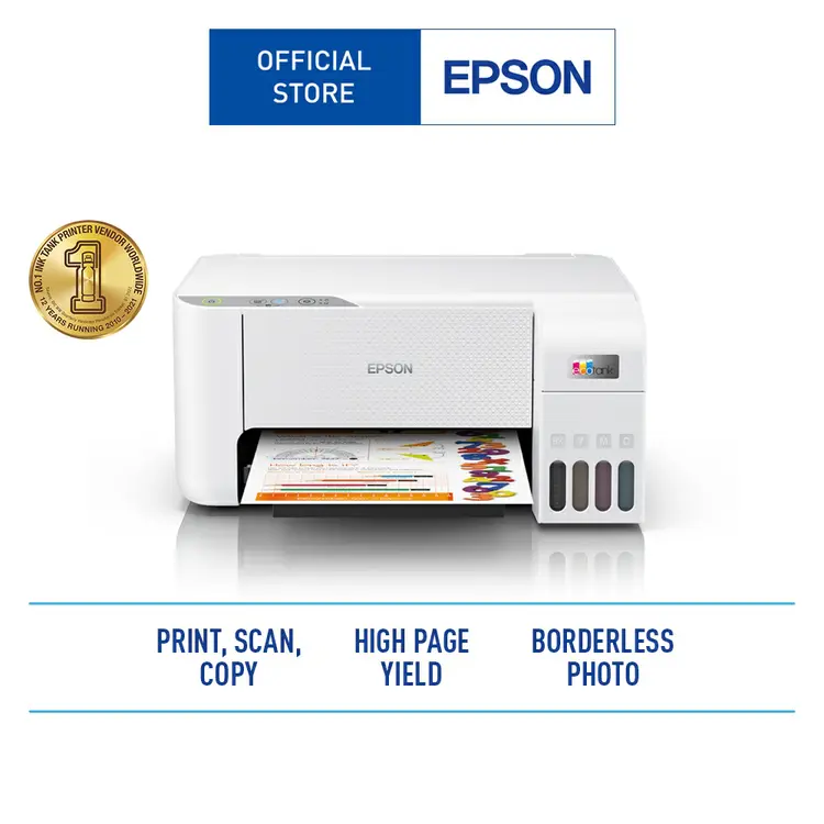 Epson Printer L3216/L3210 Warna Putih (Print, Scan, Copy)Printer Murah Printer Multifungsi Printer Eco Tank Printer Scanner Printer Print F4