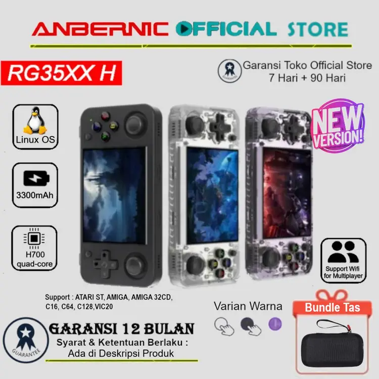 ANBERNIC RG35XX H Portable Handheld Retro Video Game Console Classic PSP PS1