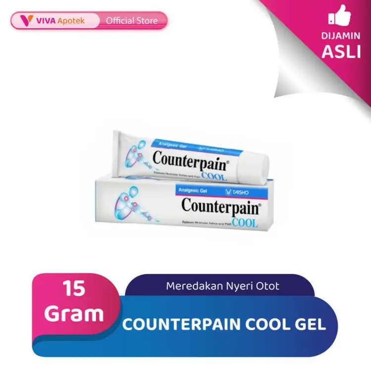Counterpain Cool Gel untuk Meredakan Nyeri Otot (15 Gram)
