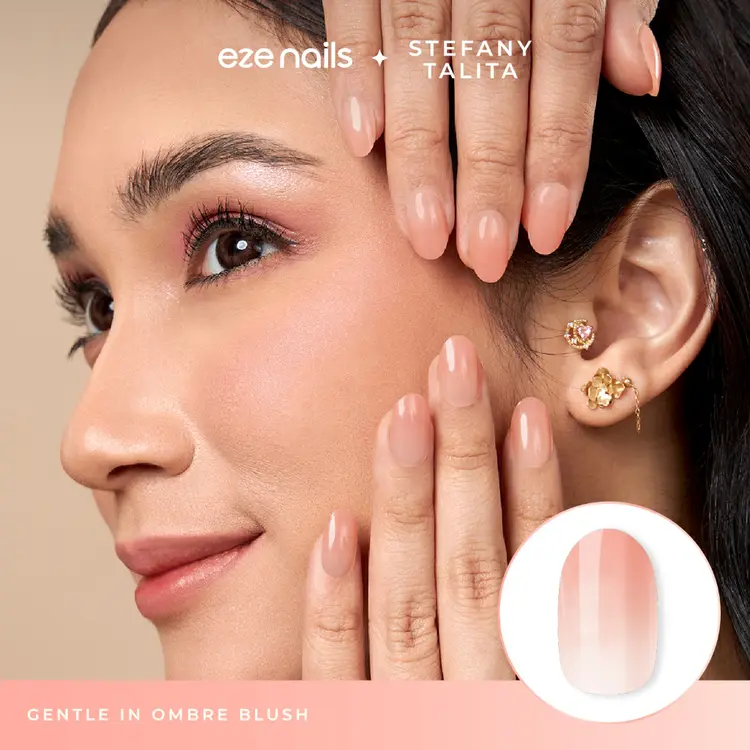Eze Nails - Gentle in Ombre Blush Spot On Manicure (Kuku Palsu Tempel)