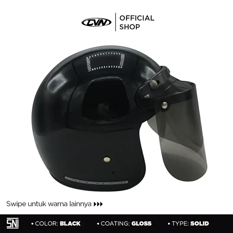 CVN - Helm Retro Pria Wanita Dewasa SNI